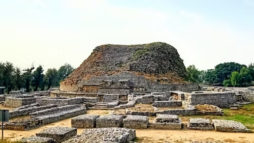 Dharajika Stupa and Monastry in The Ancient Taxila Pakistan